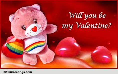 Will U Be My Valentine? Free Be My Valentine eCards, Greeting Cards | 123 Greetings