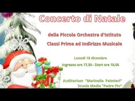 Concerto Di Natale Orchestra Dei Piccoli Delle Classi Prime Ad