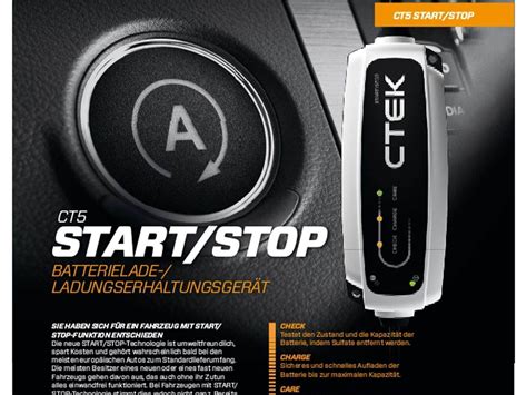 Ctek Ct Start Stop Batterie Ladeger T V Hochfrequenz Amg Efb