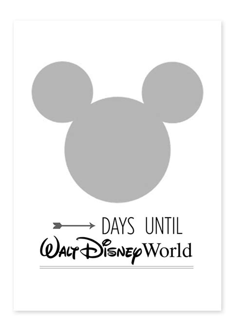 Free Printable Disneyland Countdown All For The Memories