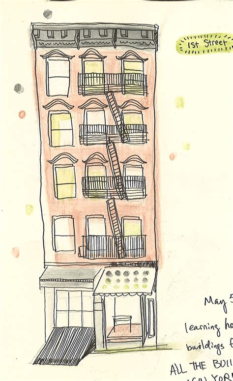 Carol's Drawing Journal: Building Sketches