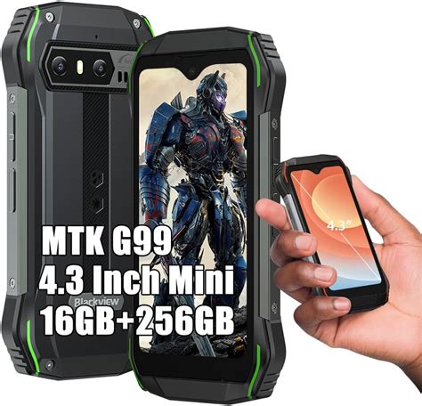 Blackview N6000 Rugged Smartphone Mini MTK G99 16GB 256GB Android 13