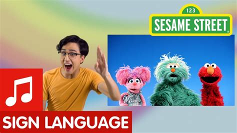 Sesame Street If You Re Happy And You Know It In American Sign Language Asl Youtube