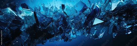 Shattered Glass Exploding Splintered Glass Texture Stock Illustration