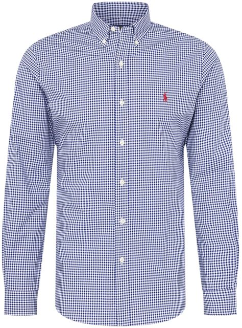 Polo Ralph Lauren Slim Fit Freizeithemd Mit Vichy Karo Marineblau