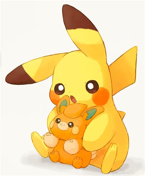 Pikachu And Pawmi Pokemon Drawn By Misonikomiii Danbooru