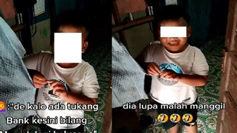 Video Viral Lucu Bocah Ketahuan Bohong Saat Penagih Datang Ke Rumah