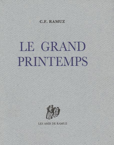 Le Grand Printemps numéroté C F Ramuz 1997 Page8