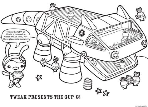 Octonauts Gup H Coloring Page Coloring Pages