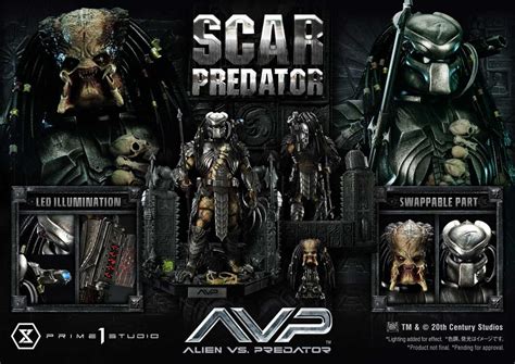 Prime Studio Scar Predator Deluxe Bonus Version The Alien Vs