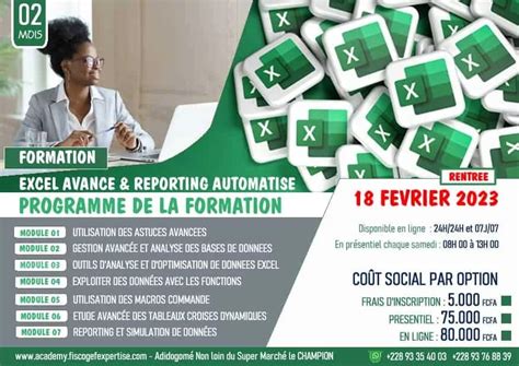 Formation Excel Avance Reporting Automatise Emploitogo Info