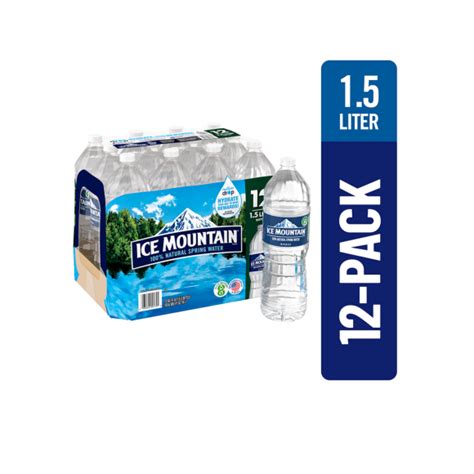 Ice Mountain® Spring Water | 1.5 Liter 12-Pack| ReadyRefresh