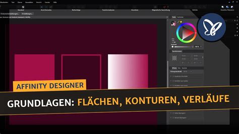 Affinity Designer Tutorial Fl Chen Konturen Und Verl Ufe Richtig