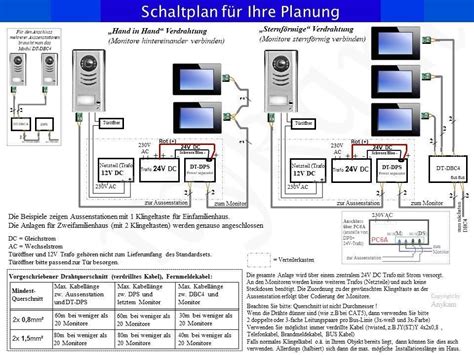 Video T Rsprechanlage Gegensprechanlage Klingelanlage Draht Dt S