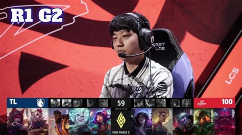 TL Vs 100 Game 2 Round 1 Playoffs S13 LCS Summer 2023 Team Liquid