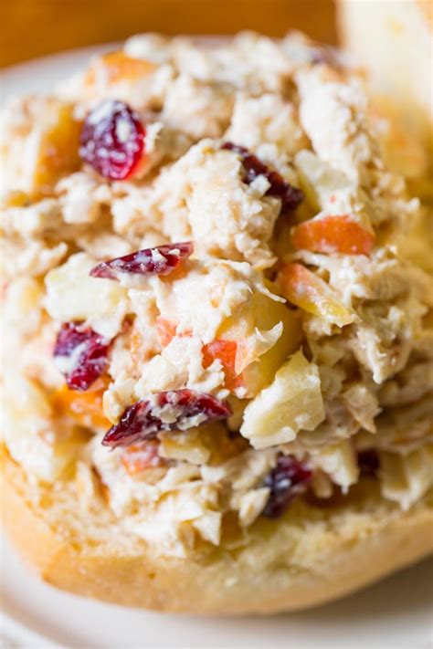 Chicken Salad With Apples Cranberries And Pecans