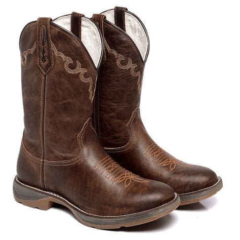 Bota Texana Masculina Sola Jump Bico Redondo Fb Francaboots