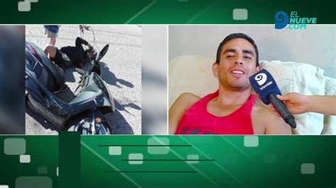 Motociclista Casi Decapitado Por Cable En Las Heras Youtube