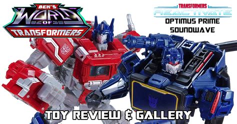 Reactivate Optimus Prime Soundwave 2 Pack Toy Review Ben S World