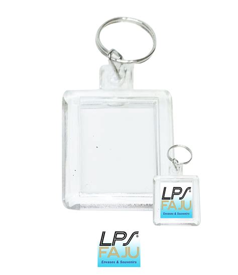 Llavero De Acrilico Porta Foto 4x4cm Pack 50 Unidades LPS FAJU