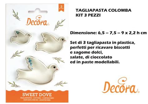 TAGLIAPASTA SET 3 PZ COLOMBA IN PLASTICA Big House Shop