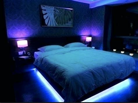 Strip Lighting Under Bed Bedroom Setup Room Design Bedroom Neon Bedroom