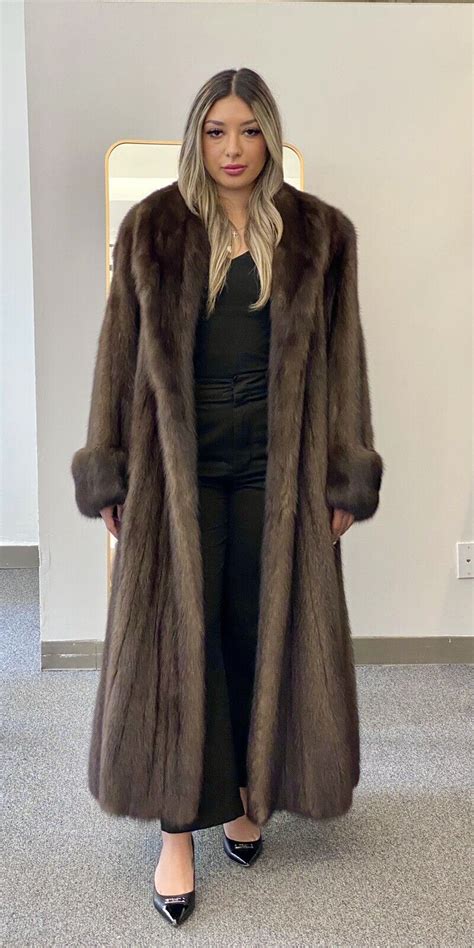 Birger Christensen Saks Barguzin Russian Sable Fluted Fur Coat