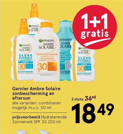 Garnier Ambre Solaire Zonbescherming En Aftersun Gratis Aanbieding