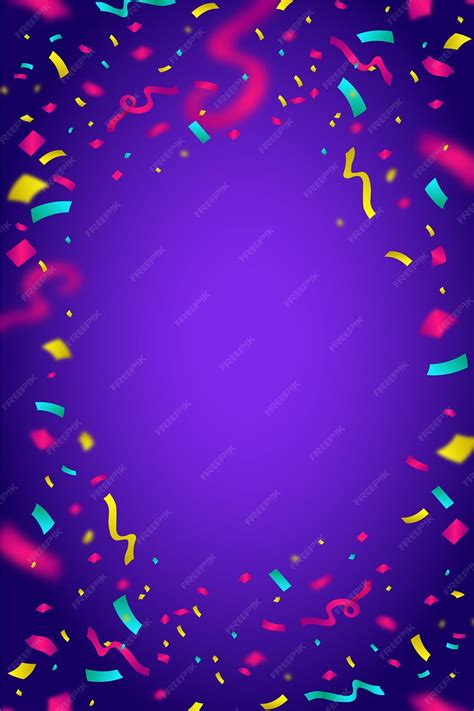 Premium Vector Colorful Confetti Background Vector Illustration