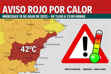 Proyecto Mastral on Twitter Última hora La AEMET activa para mañana