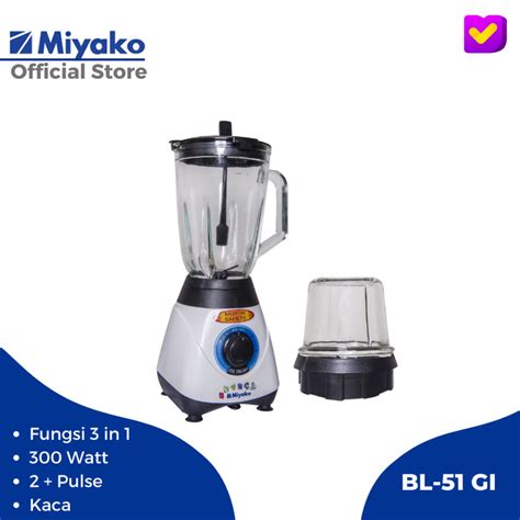 Jual Miyako Blender Kaca Dry Mill Wet Mill Bl Gi Kab Bekasi