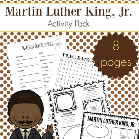 Martin Luther King Jr Worksheets Packet {free Printables} Worksheets Library