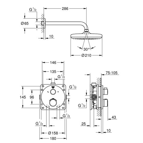 GROHE Podometni Komplet Za Prho Grohtherm Perfect 34726000 EMundia Si