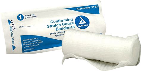 Dynarex Conforming Stretch Gauze Bandage 3 1roll 730021