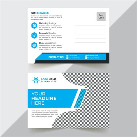 Postcard Design Template 17613091 Vector Art at Vecteezy