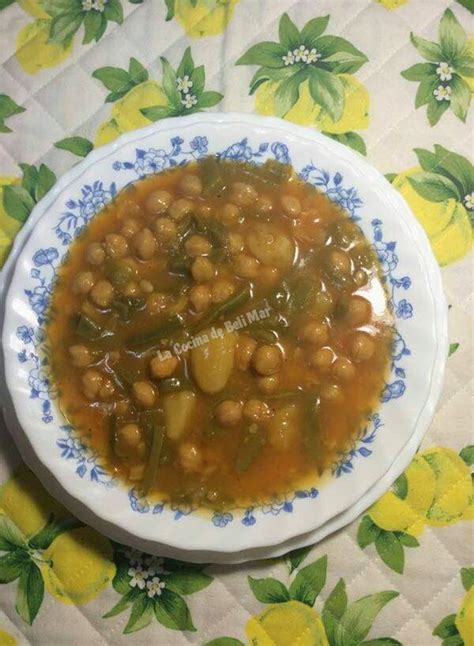 La Cocina De Beli Mar Potaje De Garbanzos Con Jud As Verdes