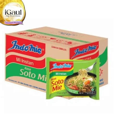 Indomie Mie Instan Soto Mie 5 X 70 Gr 1 Dus Isi 40 Bungkus Original Mi