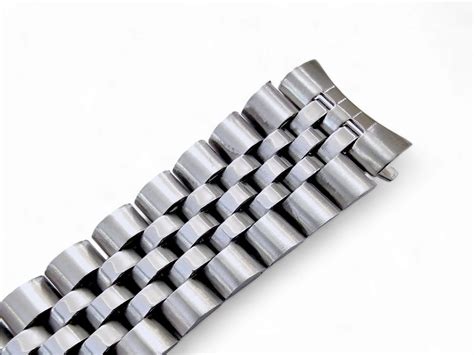 Premium Curved End Jubilee Stainless Steel Bracelet Watch Strap Band 18