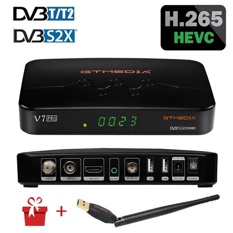 Receptor de televisión por satélite terrestre V7 Pro decodificador FHD