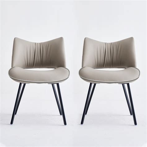 Orren Ellis Eriko Upholstered Modern Beige Dining Room Chairs Reviews