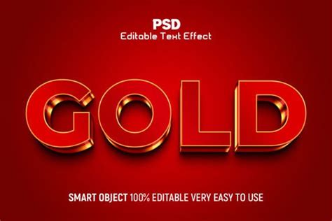 Gold 3d Editable Text Effect Style Graphic By Mriajul838 · Creative Fabrica