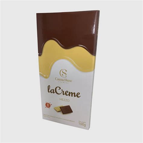 Chocolate Cacau Show Tablete Lacreme Mezzo G Shopee Brasil