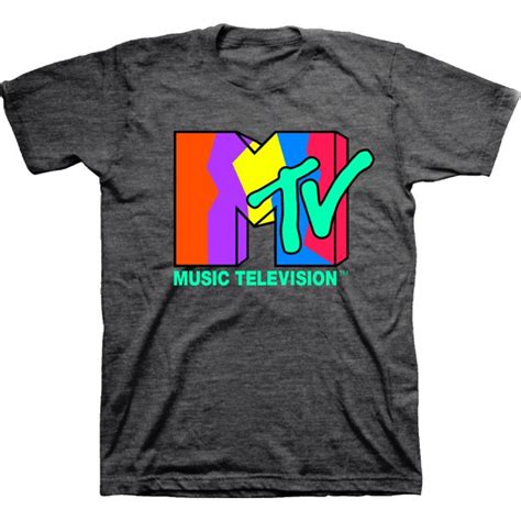 Mens Mtv Retro Logo Shirt Mtv Classic 90s Tee Mtv Classic 1980s T