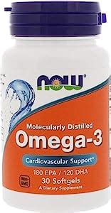 Now Foods Omega Epa Dha Molecularly Distilled Cardiovascular