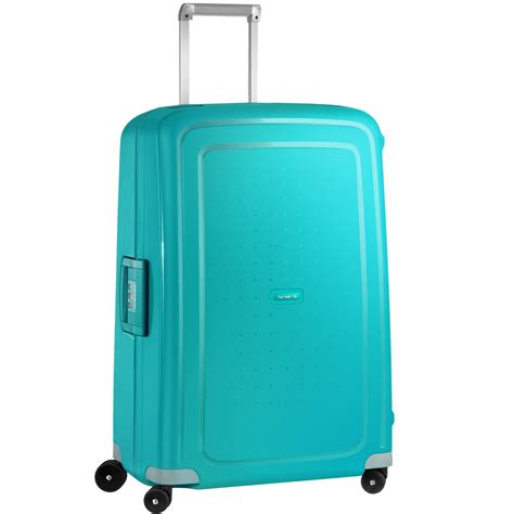 Samsonite S Cure 81cm Extra Stor Resväska Aqua Blå Adriatik Travel Bag