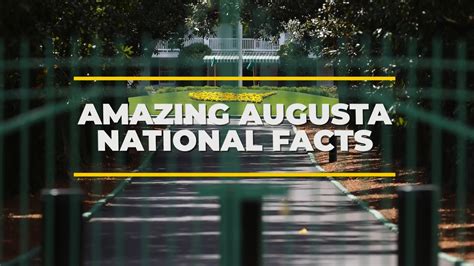 Amazing Augusta National Facts - Golf