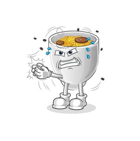 noodle bowl vactor mascot 10102982 Vector Art at Vecteezy