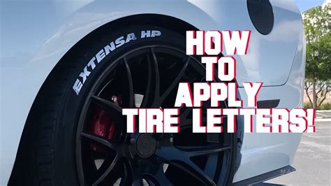 How To Apply Tire Letters Youtube