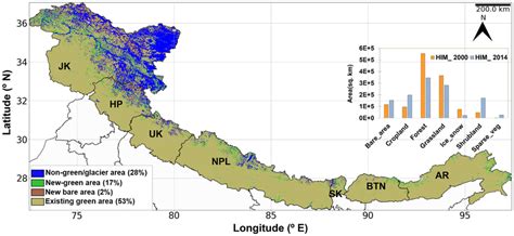 map  vegetated   vegetated areas   himalayan range