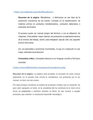 Trabajo De Manufactura Pdf